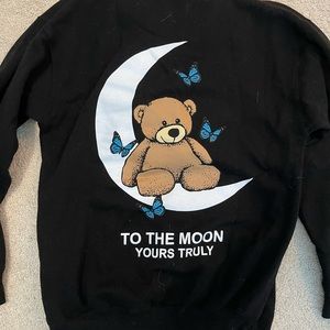 Yours Truly To The Moon Bear Hoodie